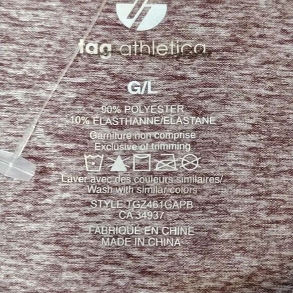 Tag Purple Inspire Long Sleeve Athletic Top with Thumb Holes Large NWOT - Picture 13 of 15